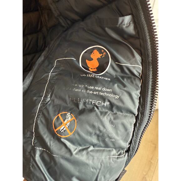 Save The Duck Womens Laura Water-Resistant Hooded Puffer Jacket Dark Green $229 - Picture 4 of 8